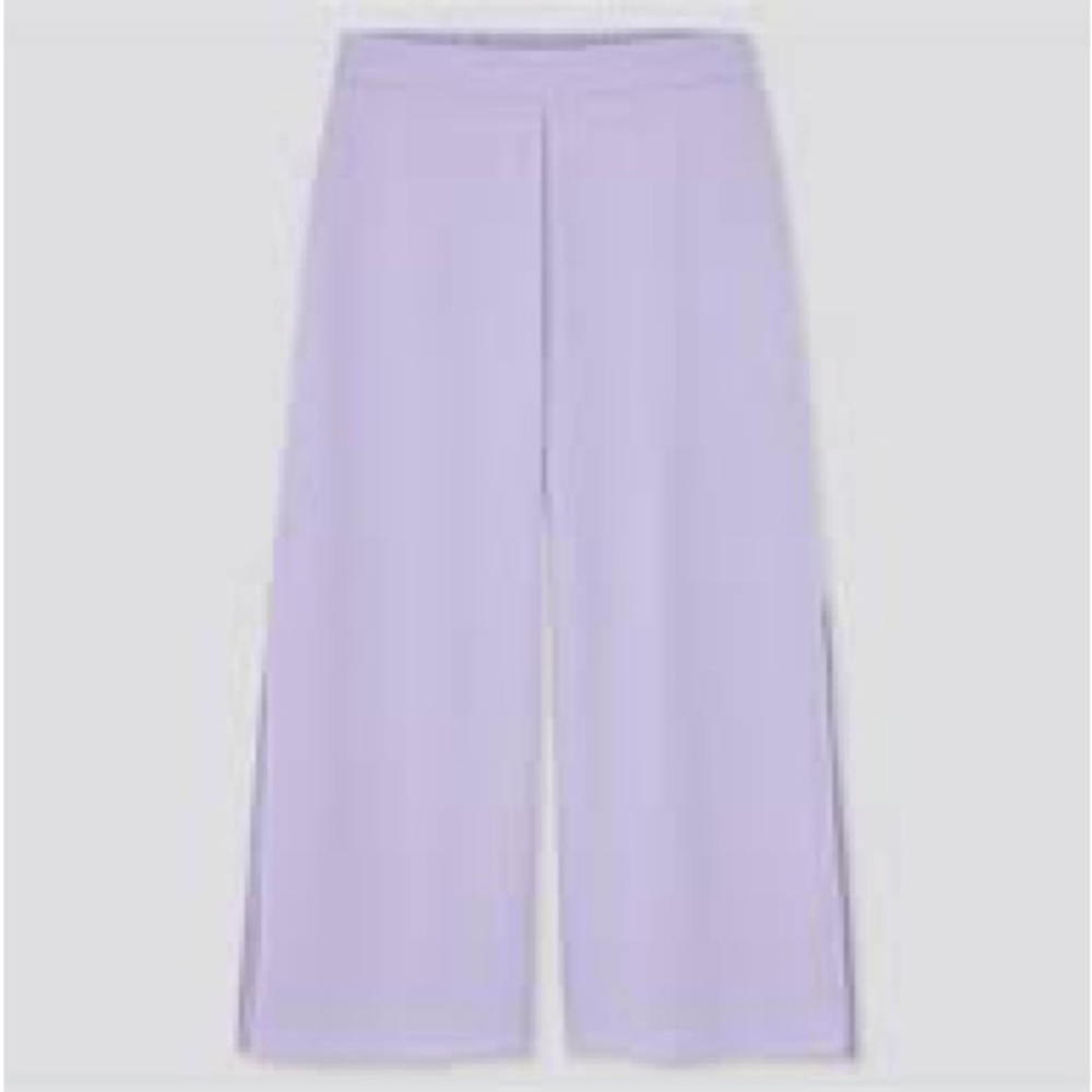 Uniqlo Light Purple Slit Skirt Pants, Size M